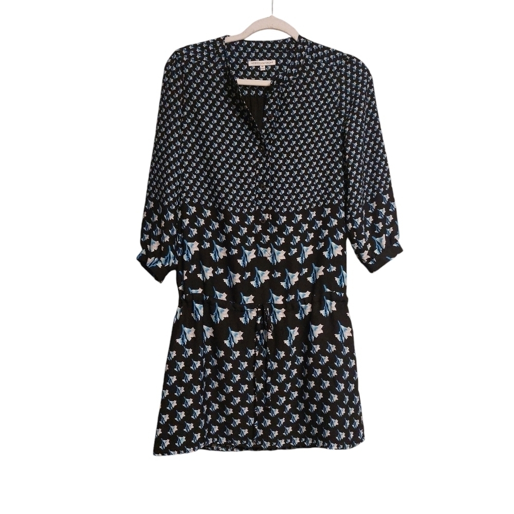 Rebecca Minkkoff Laure Blouson Draw String Shift Dress- size XS